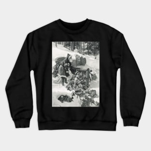 Santa in a Fix illustration 1911 Crewneck Sweatshirt